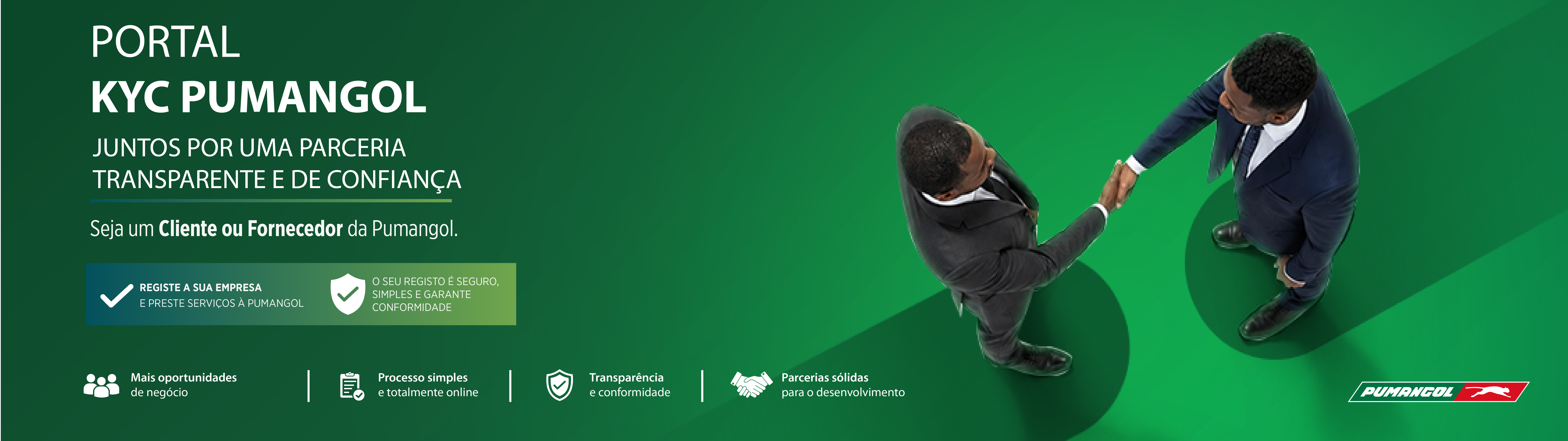 Portal de registo KYC - Pumangol
